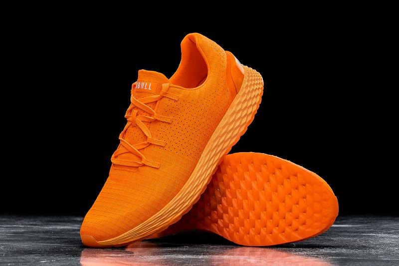Nobull Neon Ripstop Runner Men's Running Shoes Orange | USA E1165B